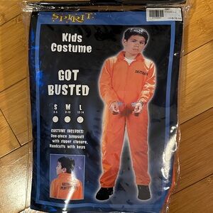 Spirit Kids Orange Got Busted Costume - large